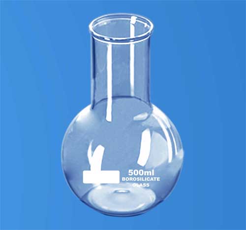 Flat Bottom Flask, Wide Neck