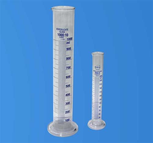 Measuring Cylinder With Spout & Round Base