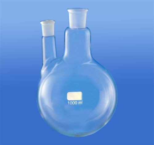 Round Bottom Flask, with 2 necks 1 Parallel Side Neck 