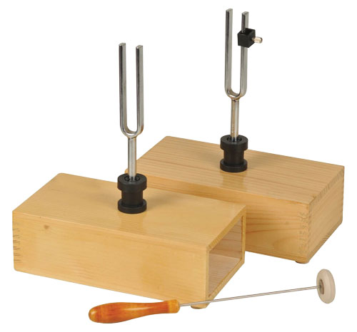 Pair of Tuning Forks In A Resonance Box